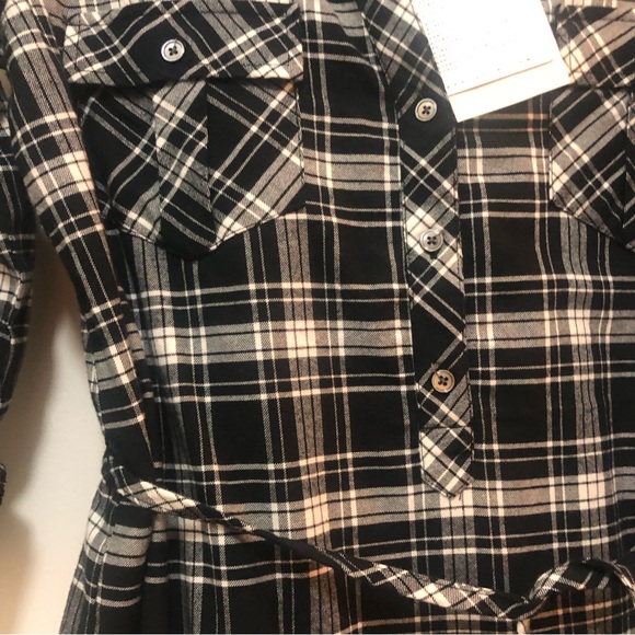 NWT $188 Soft Joie Castle Black / White Plaid Dress in size XS! - Picture 6 of 13
